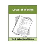 Lows of Motion Physics Hand Note