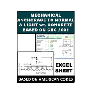 Mechanical Anchorage to Normal and Light Wt Concrete Based on CBC 2001 Chapter A