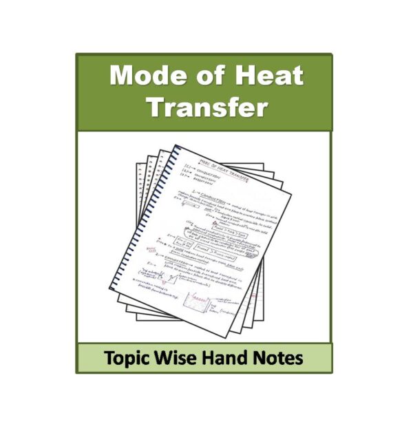 Mode of Heat Transfer Physics Hand Note