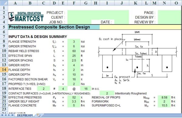 Prestressed Composite Section Design 1