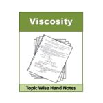 Viscosity Physics Hand Note