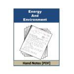 Energy And Environment (Free) Hand Note