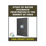 Study Of Motor Insurance Penetration In The Market Of India